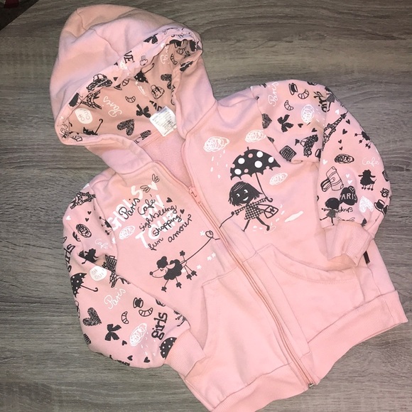 Pulla Bulla Girls Paris Hoodie Zip set - Picture 3 of 6